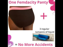 Load and play video in Gallery viewer, Femdacity Leak-Proof Period Panty & Reusable Cloth Pad Set
