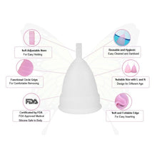 Load image into Gallery viewer, Femdacity Menstrual Cups- Specifications