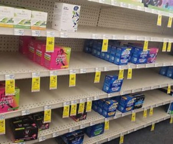 So now we have a Tampon Shortage….? 🤦🏽‍♀️